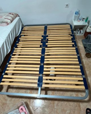 Somier láminas 135x190 cm con patas incluidas