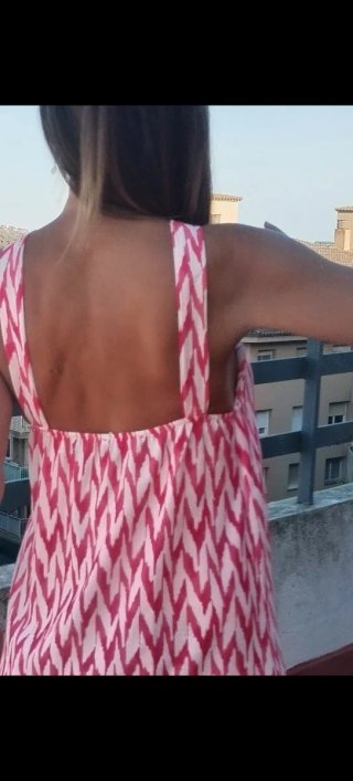 Vestido largo nudo delantero
