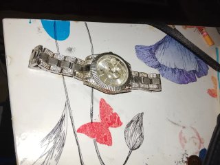 Rolex de oro y plata con diamantes