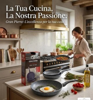 Set 3 Padelle Gran Pierre 20-24-28 cm