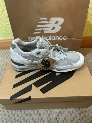 New Balance 991 UK Gris Blanco