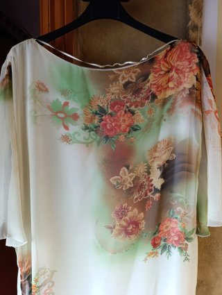 Divino vestido estampado floral de gasa