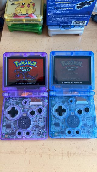 Nintendo Gameboy  advance sp edición Gengar IPS5