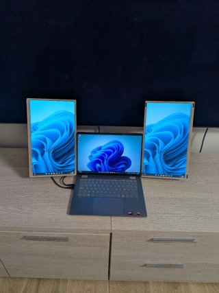 Monitor Extensor Triple pantalla 15.6"