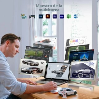 Monitor Extensor Triple pantalla 15.6"