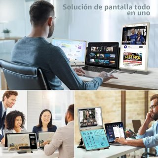 Monitor Extensor Triple pantalla 15.6"