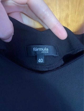 Camiseta tirantes Formula Joven negra