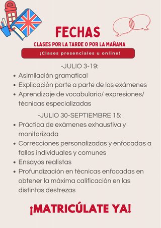 Intensivo A1, A2, B1 y B2 Inglés