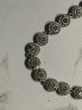 Collar y pulsera plateados Swarovski