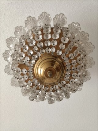 Lámpara cristal vintage de los años 60