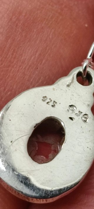 Pendientes de Plata y Coral.