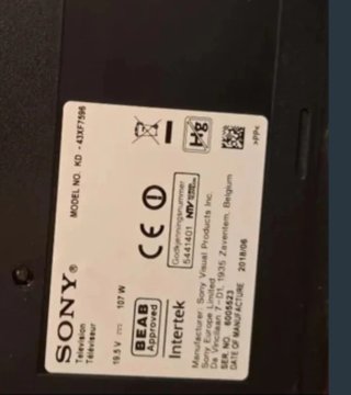 Sony KD-43XF7596