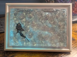 Cuadro Epoxy Mar Olas Tiburón