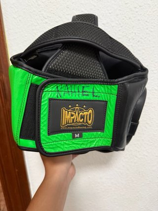 Casco Boxeo IMPACTO Negro/Verde