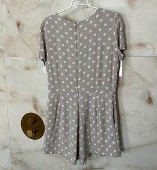 Mono corto lunares M gris y blanco