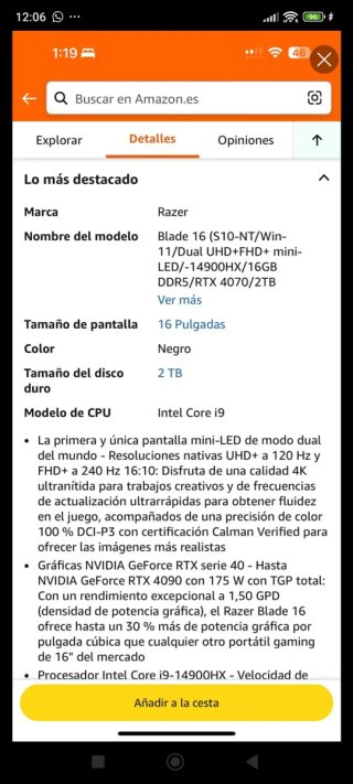 Razer Blade 16 (2024) Portátil Gaming