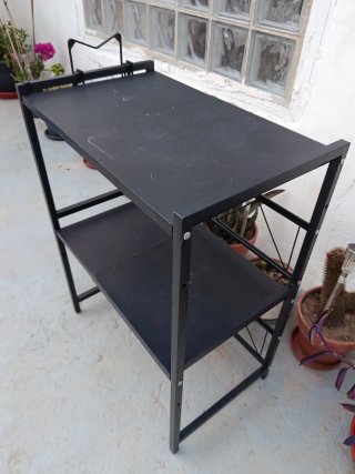 Estantería negra extensible