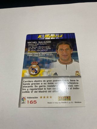 Carta Fútbol Michel Salgado Megacracks 2004-05