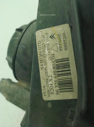 Faro izq citroen 6204x2, 9632664880 c5 i 21011948