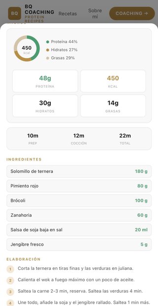 Acceso a App de Recetas Fitness: Macros y Proteína