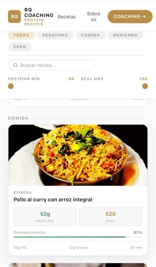 Acceso a App de Recetas Fitness: Macros y Proteína