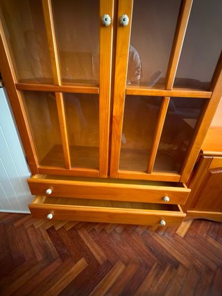 Muebles de salón madera pino