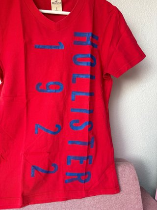 Camiseta Hollister Roja Talla S