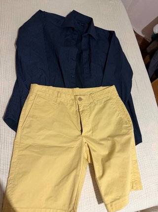 Camisa DUSTIN Clásica Negra con Puntos Azules