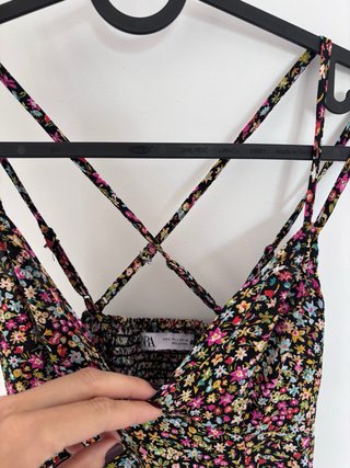 Vestido estampado flores