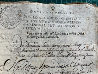 Lote de manuscritos Históricos Cataluña (S. XVIII)