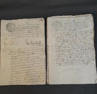 Lote de manuscritos Históricos Cataluña (S. XVIII)