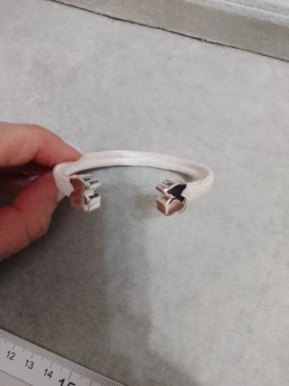 Pulsera Tous Oso Plata y Blanco
