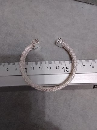 Pulsera Tous Oso Plata y Blanco