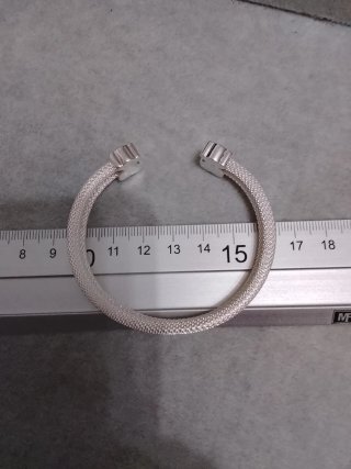 Pulsera Tous Oso Plata y Blanco