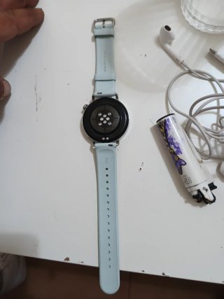 Reloj Inteligente Plata y Turquesa