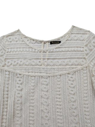 Blusa Massimo Dutti encaje M