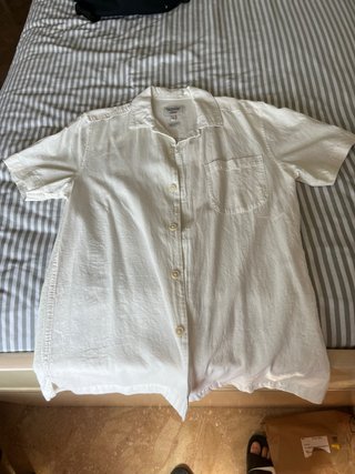 Camisa blanca manga corta