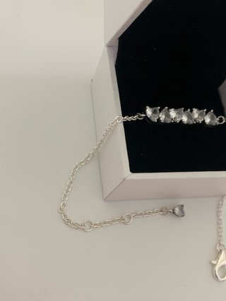 Pulsera Pandora Corazones Plata 20-22cm