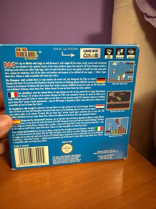Caja mas manual Super Mario Bros. Deluxe Original