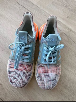 Adidas Ultra Boost Mujer Azul Naranja