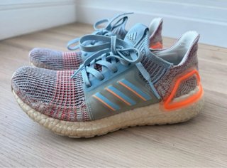 Adidas Ultra Boost Mujer Azul Naranja