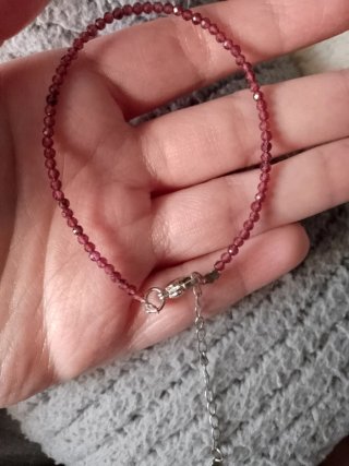Pulsera de acero de granate