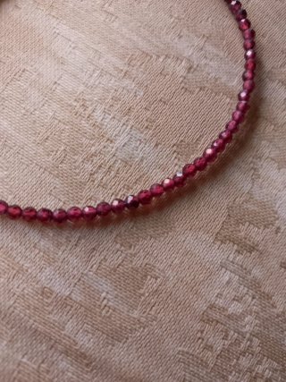 Pulsera de acero de granate