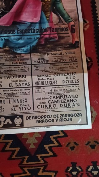 Cartel Taurino Calahorra 1984 - Paquirri