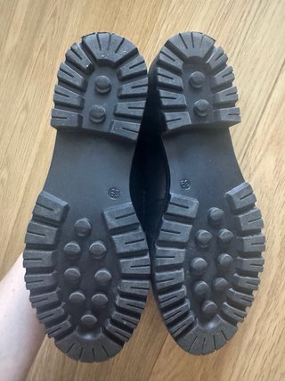 Lazamani Mocasines Negros Tachuelas y Pelo