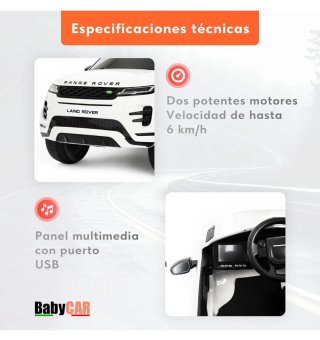Coche Eléctrico Range Rover para Niños