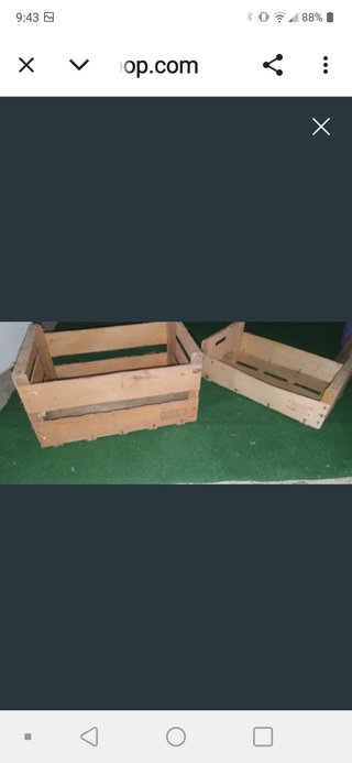 Cajas de madera rústicas (2 unidades)