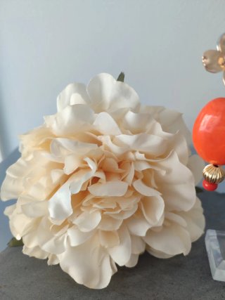 Flor, pendientes y peinecillos
