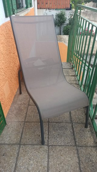 2 Tumbonas Beige/Marrón Jardín/Piscina