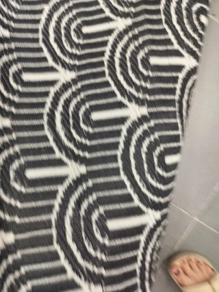 Alfombra exterior reversible negra y blanca